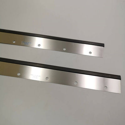 Gumowe ostrze do mycia w kolorze srebrnym 11 otworów Roland 1100x65x0,5 mm Heidelberg Press Parts