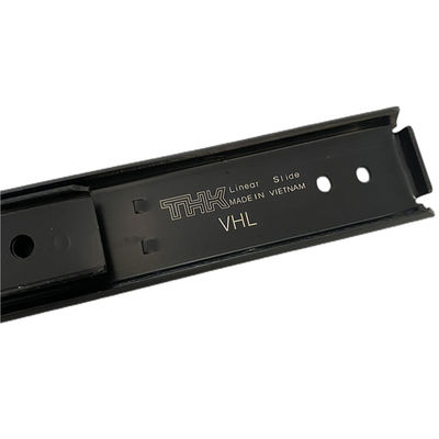 Szyna teleskopowa z czarną tarczą z materiału żelaznego z polską obróbką powierzchniową dla części maszyn drukarskich Heidelberg