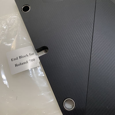 Płytka końcowa w kolorze ciemnoszarym do bloków końcowych kanału atramentowego Roland 700 Części maszyn do druku offsetowego