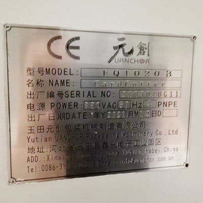 Srebrny nóż Uanchor Card Cutter Fq 1020 B Maszyna do cięcia Falcerka Część zamienna