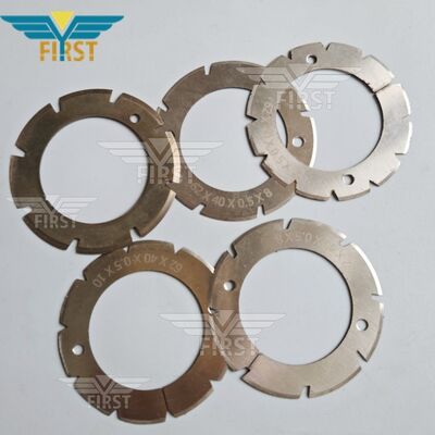 Ostrza tnące do falcerki Heidelberg-Stahl ze stali białej - opcje w kształcie litery U i V dla odporności na zużycie