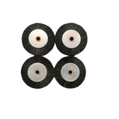 Twarde kółko pędzla w kolorze białym 60x11x6mm do maszyny drukarskiej Roland z włosiem świńskim/białą stalą