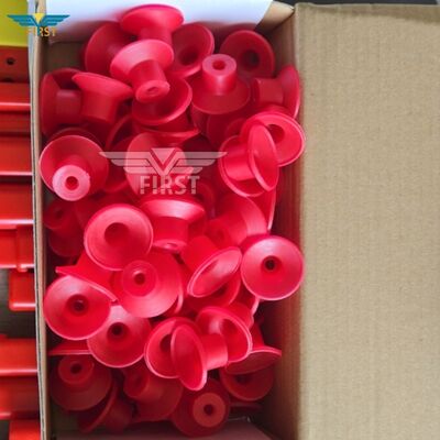 Wysokiej jakości przyssawka Martini w kolorze czarnym i czerwonym do części Muller Martini.